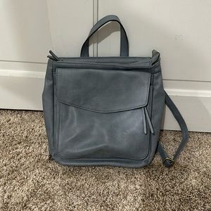 LAST CHANCE!! Relic by Fossil light blue faux leather backpack purse